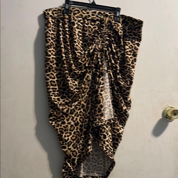 White Birch‎ Brown and Black Bubble Midi Skirt - Picture 1 of 4